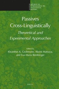 bokomslag Passives Cross-Linguistically
