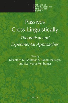 bokomslag Passives Cross-Linguistically