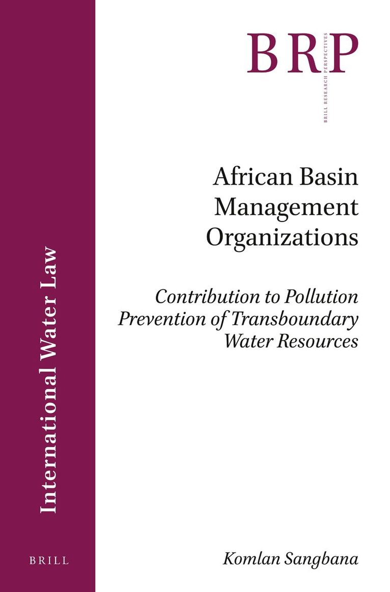 Komlan Sangbana - African Basin Management Organizations, Häftad