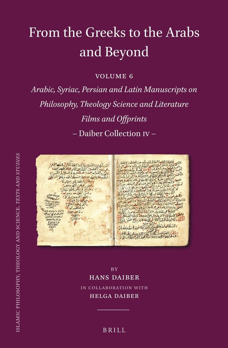 Hans Daiber - From the Greeks to the Arabs and Beyond, Inbunden