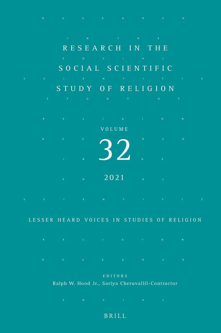 Research in the Social Scientific Study of Religion, Volume 32