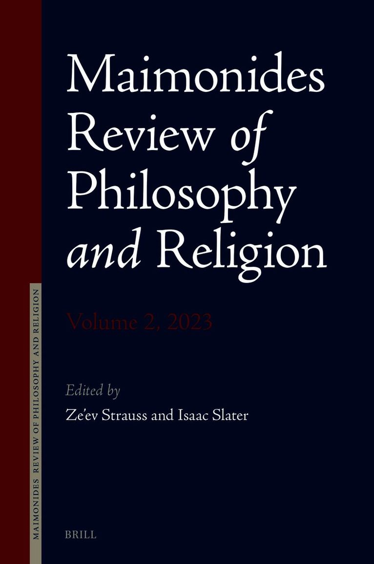 Maimonides Review of Philosophy and Religion Volume 2, 2023