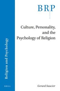 bokomslag Culture, Personality, and the Psychology of Religion