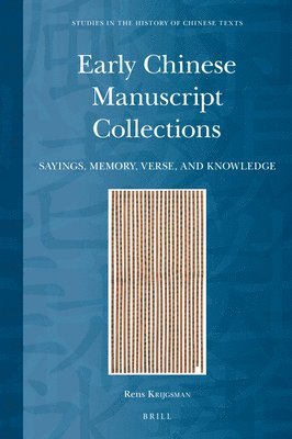 bokomslag Early Chinese Manuscript Collections