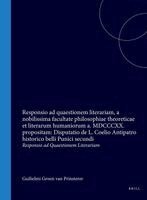 Responsio AD Quaestionem Literariam, a Nobilissima Facultate Philosophiae Theoreticae Et Literarum Humaniorum A. MDCCCXX. Propositam: Disputatio de L.