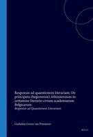 Responsio AD Quaestionem Literariam: de Principatu (Hegemonia) Atheniensium in Certamine Literario Civium Academiarum Belgicarum