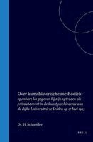 H. Schneider - Over Kunsthistorische Methodiek, Inbunden