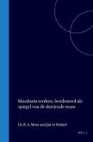 Jan Te Winkel - Maerlant's Werken Beschouwd ALS Spiegel Van de Dertiende Eeuw, Inbunden