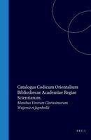 Catalogus Codicum Orientalium Bibliothecae Academiae Regiae Scientarum
