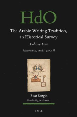 bokomslag The Arabic Writing Tradition, an Historical Survey, Volume 5: Mathematics, Until C. 430 Ah