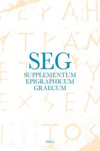 bokomslag Supplementum Epigraphicum Graecum, Volume LXVIII (2018)