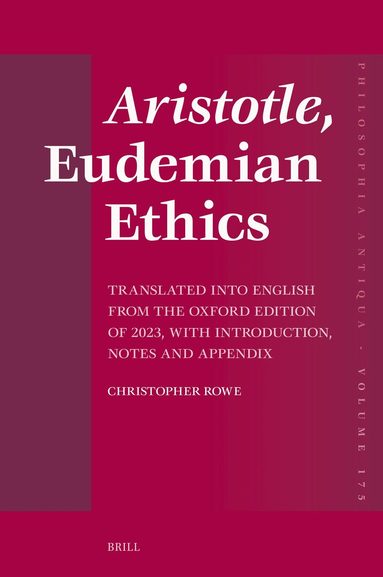 Christopher Rowe - Aristotle, Eudemian Ethics, Inbunden