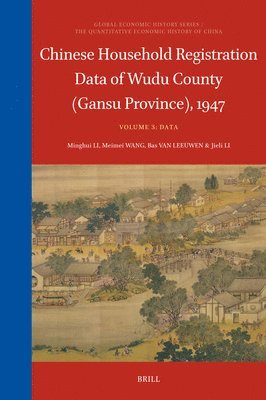 bokomslag Chinese Household Registration Data of Wudu County (Gansu Province), 1947 (Volume 3)