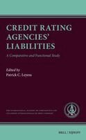 Patrick C. Leyens - Credit Rating Agencies' Liabilities, Inbunden