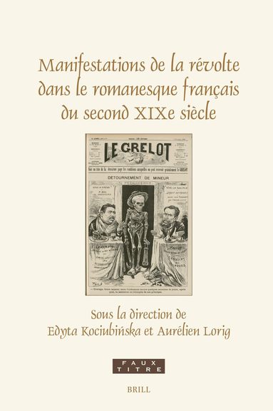 Manifestations de la révolte dans le romanesque français du second XIXe siècle, Inbunden