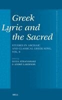 Greek Lyric and the Sacred, Inbunden