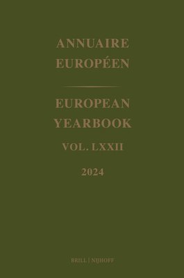 European Yearbook / Annuaire Européen, Volume 72 (2024)