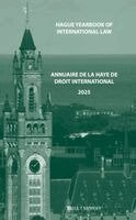 Jure Vidmar - Hague Yearbook of International Law / Annuaire de La Haye de droit international, Vol. 38 (2025), Inbunden