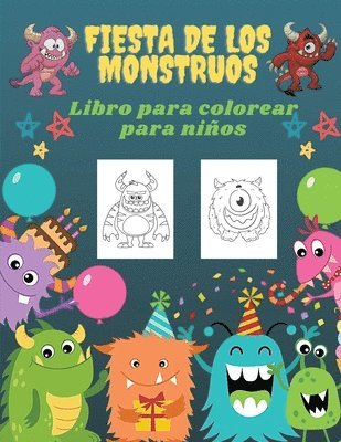 bokomslag Fiesta de los Monstruos Libro de Colorear para Nios