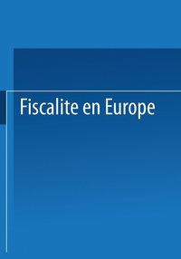 bokomslag Fiscalite En Europe