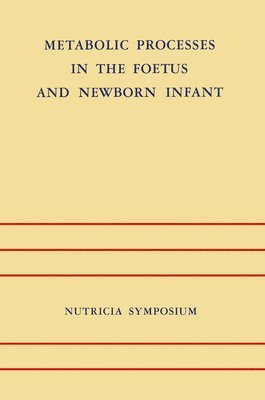 bokomslag Metabolic Processes in the Foetus and Newborn Infant: Rotterdam 22-24 October 1970