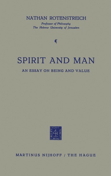 Nathan Rotenstreich - Spirit and Man, Häftad