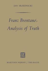 bokomslag Franz Brentano's Analysis of Truth