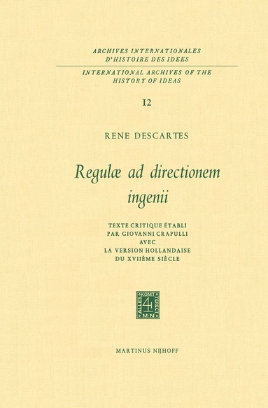 bokomslag Regulæ ad Directionem IngenII
