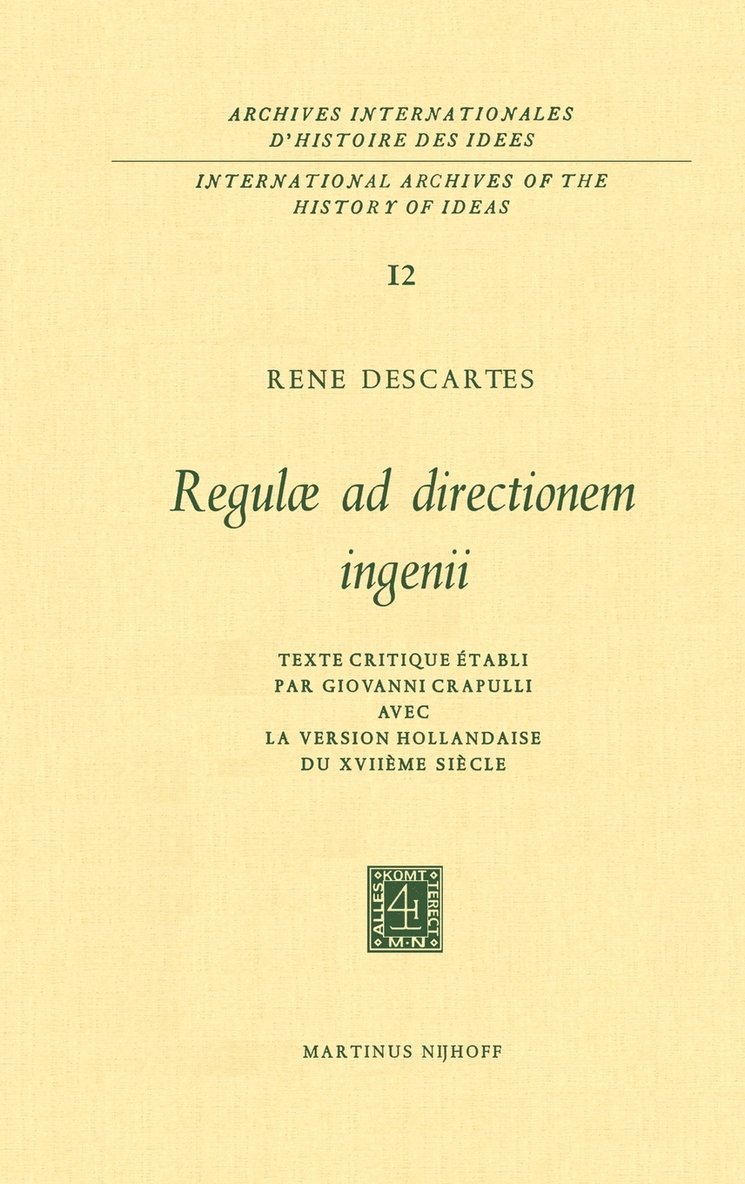 Regulæ ad Directionem IngenII