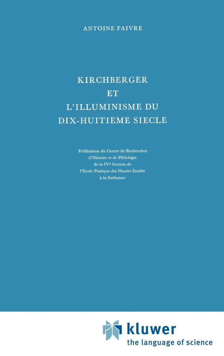 Kirchberger et l'illuminisme du dix-huitième siècle