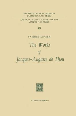 bokomslag The Works of Jacques-Auguste de Thou