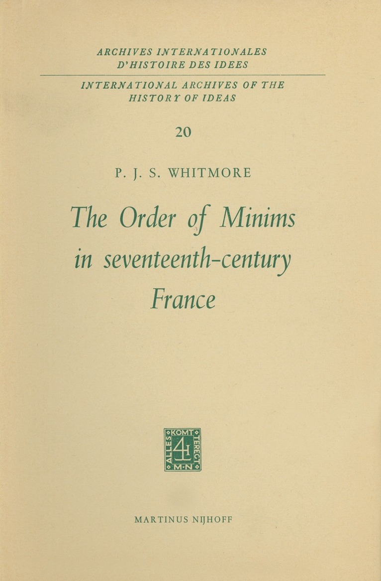 Order of Minims in Seventeenth-Century France