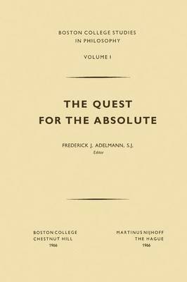 F.J. Adelmann, F. J. Adelmann - Quest for the Absolute, Häftad