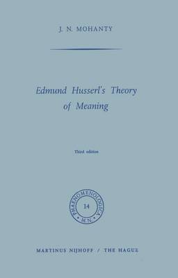 Edmund Husserls Theory of Meaning 1