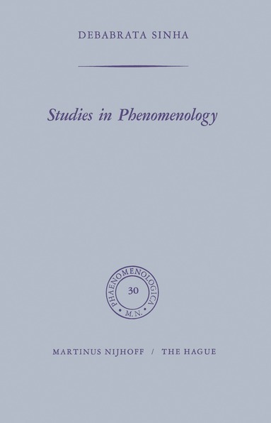 bokomslag Studies in Phenomenology