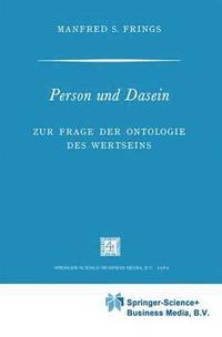 bokomslag Person und Dasein