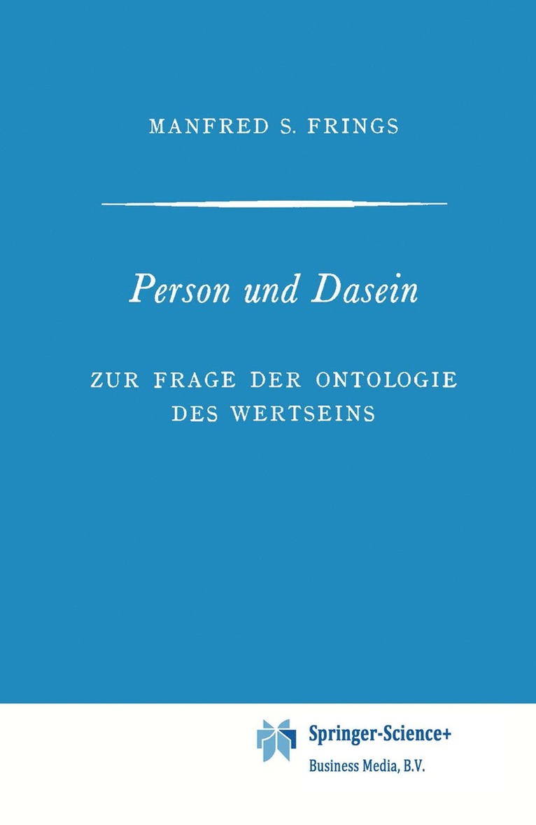 Person und Dasein 1