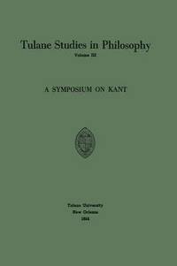 bokomslag A Symposium on Kant