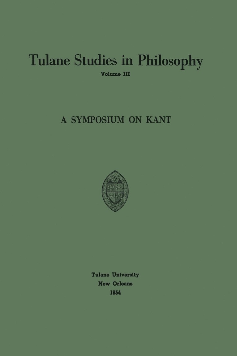 Symposium on Kant