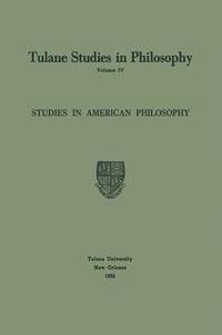 bokomslag Studies in American Philosophy