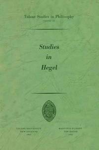 bokomslag Studies in Hegel