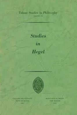 Studies in Hegel 1