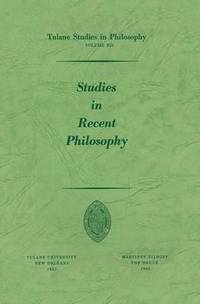 bokomslag Studies in Recent Philosophy