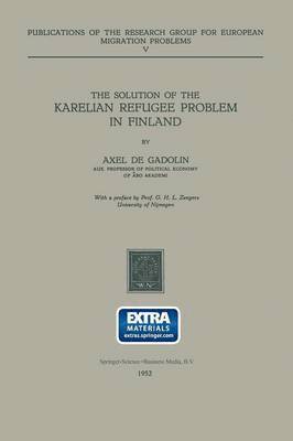 The Solution of the Karelian Refugee Problem in Finland 1