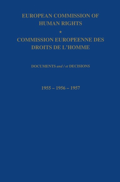 bokomslag European Commission of Human Rights / Commission Europeenne des Droits de L'Homme