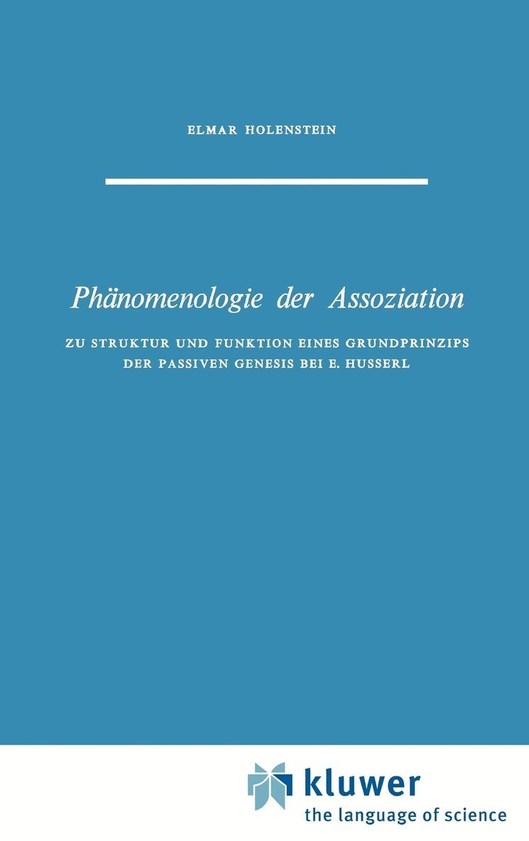 Phnomenologie der Assoziation 1