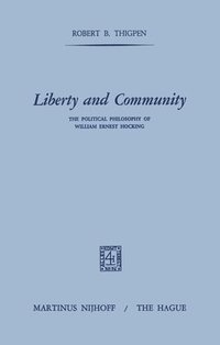 bokomslag Liberty and Community