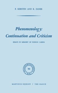 bokomslag Phenomenology: Continuation and Criticism