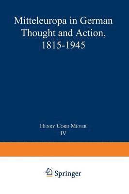 bokomslag Mitteleuropa in German Thought and Action, 18151945