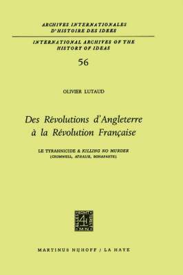 bokomslag Des rvolutions d'Angleterre  la Rvolution franaise